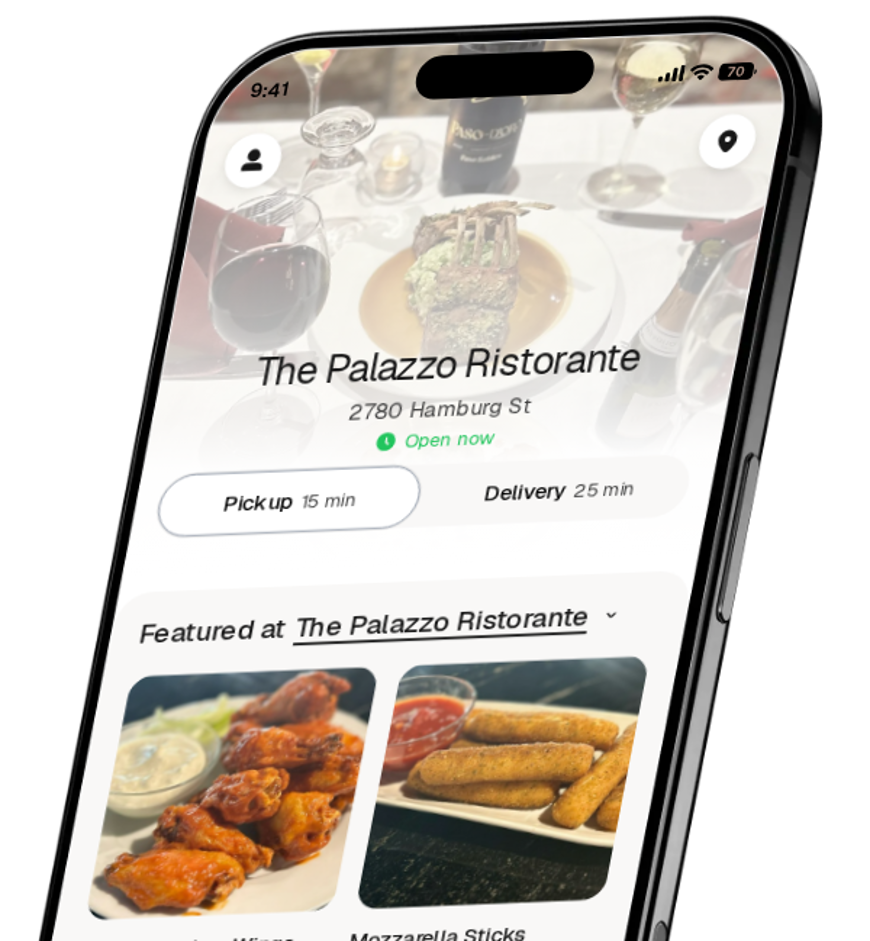 The Palazzo Ristorante app preview